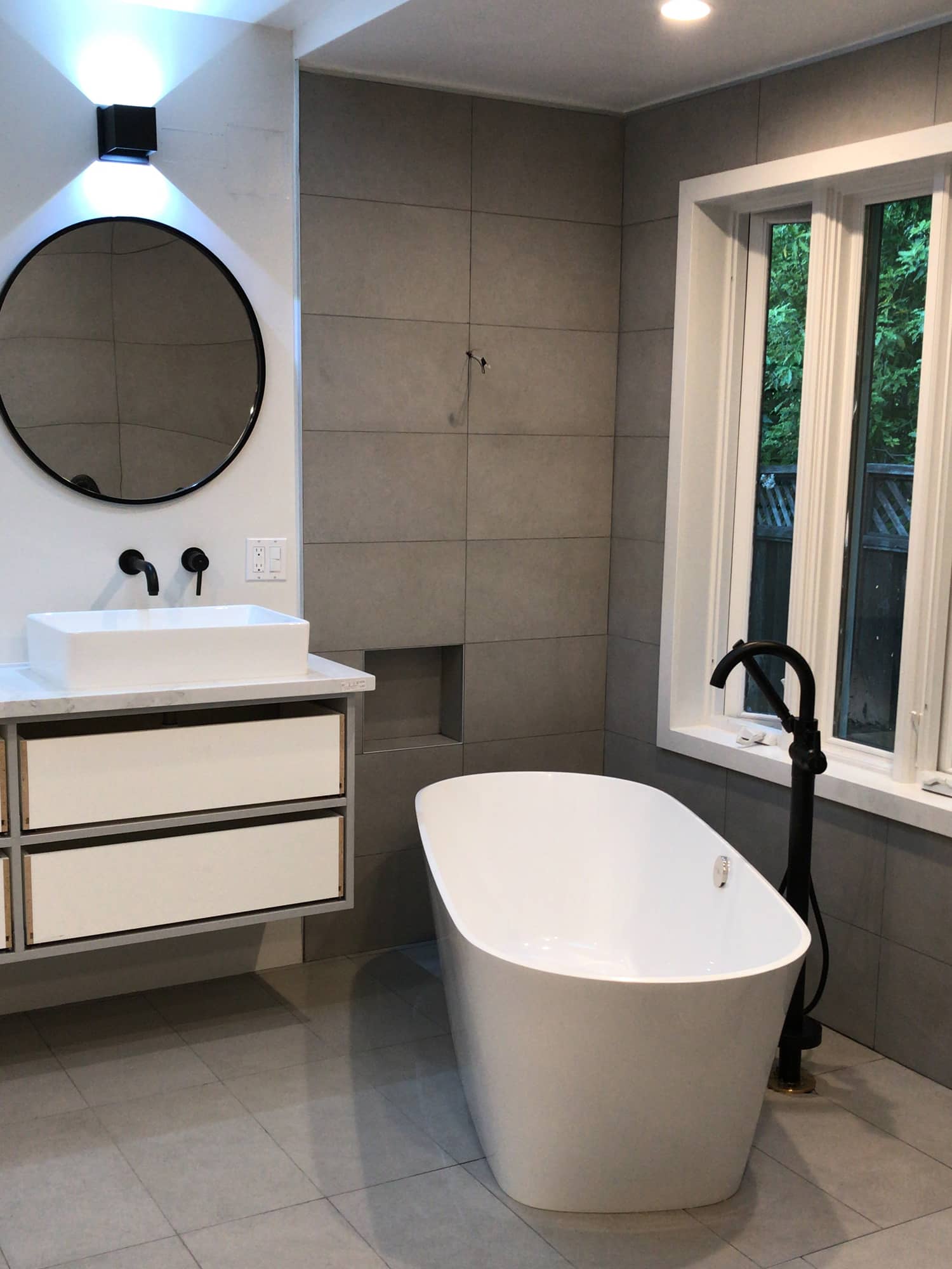 Bathroom with the window